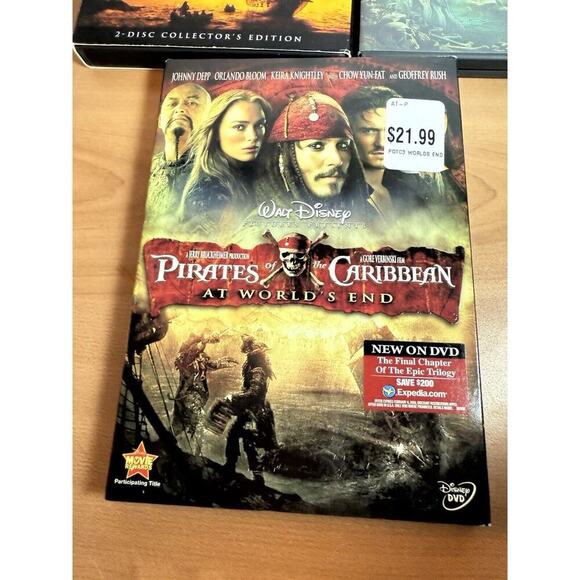 Pirates Of The Caribbean Disney DVD Lot Movies 1,2,3 - Picture 5 of 8